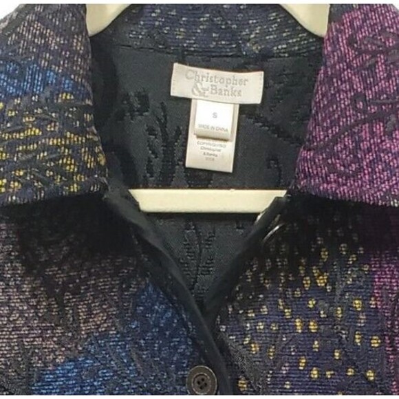 Christopher Banks Quilted‎ Jacket Reversible Black Light Weight Women Small 6 - Picture 6 of 14